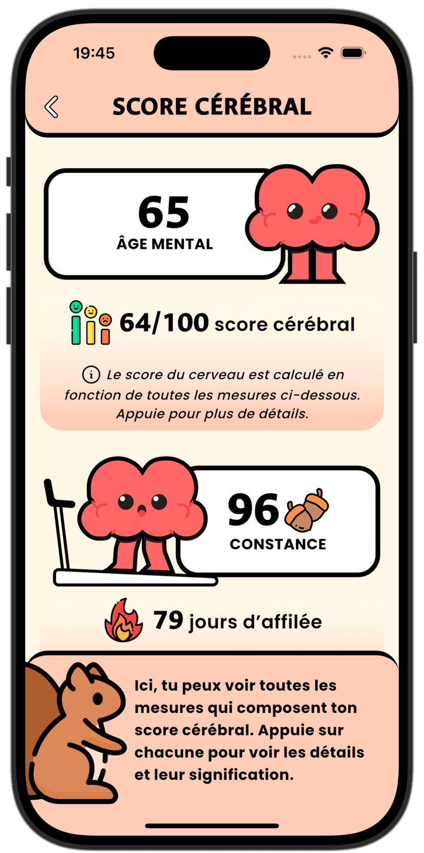 Écran de l'application Eldie pour seniors