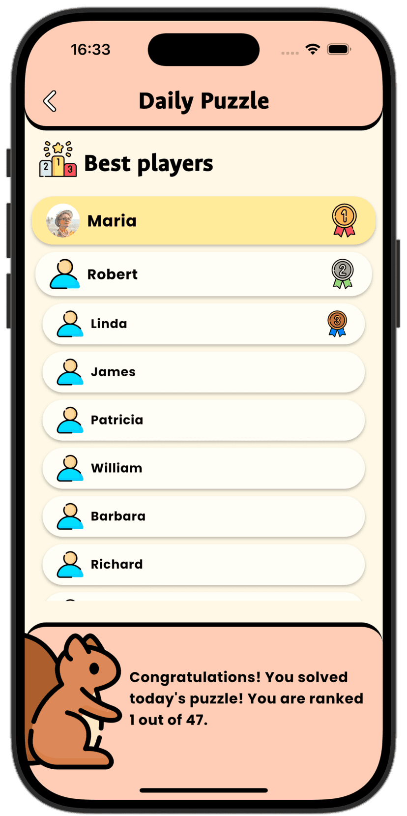 Eldie seniors app screen